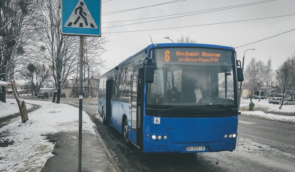 6 автобус(маршрутка) Рівне: рух, зупинки