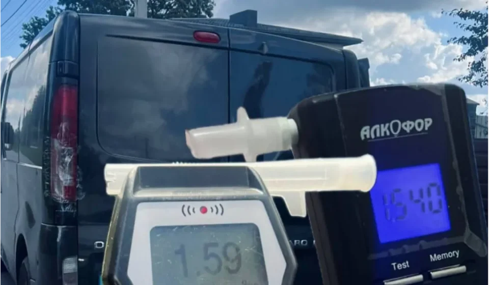 У Дубенському районі водія затримали з 1,54 проміле алкоголю, складено адмінпротокол