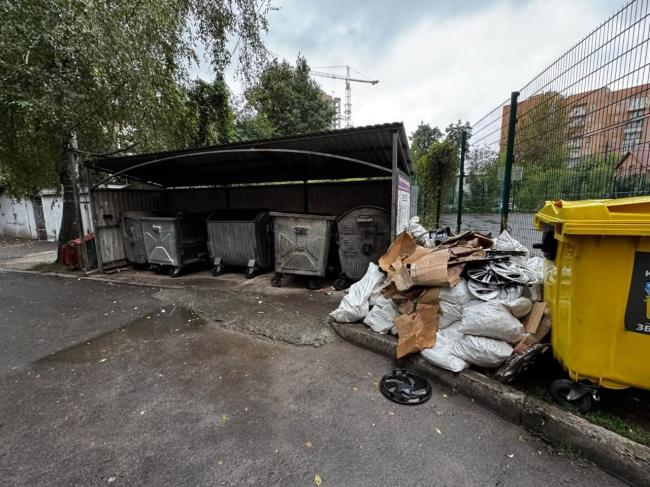 У Рівному біля контейнерів знайшли покинуті старі меблі і будівельне сміття