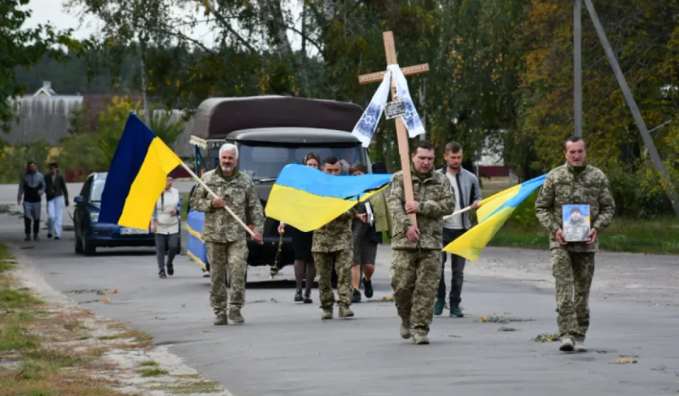 Прощання з ветераном у Зарічненській громаді за участі Сергія Шкіндера