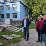 У Корці ПРООН здійснила інспекцію ремонту гімназійної будівлі